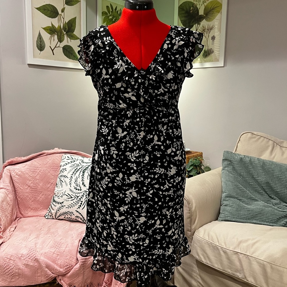 Converse One Star Floral Ruffle Dress Size S
